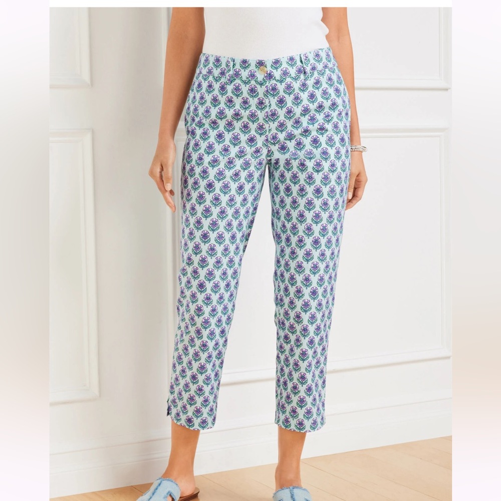 Talbots slim perfect crop pant